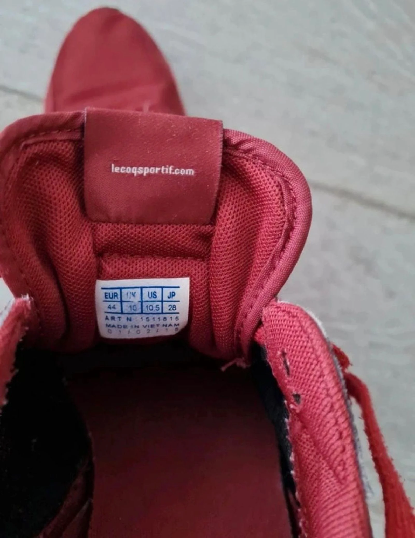 Zapatillas deportivas granates Le Coq Sportif. Talla 44 – photo 9
